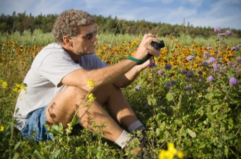 Man taking photos