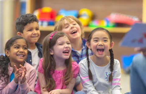 children laughing