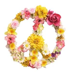 Peace sign wall hanging